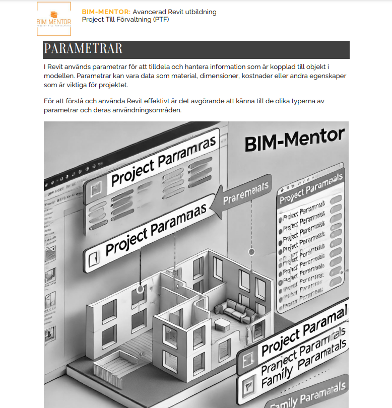 CAD/BIM-Mentor Fördjupad Revit utbildning